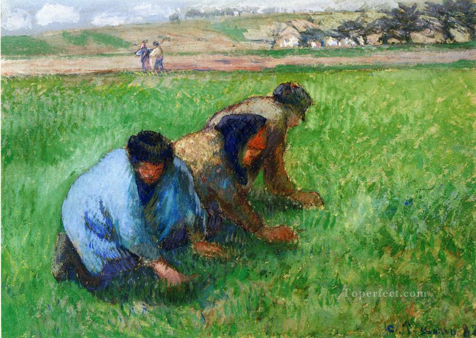 weeders 1882 Camille Pissarro Oil Paintings